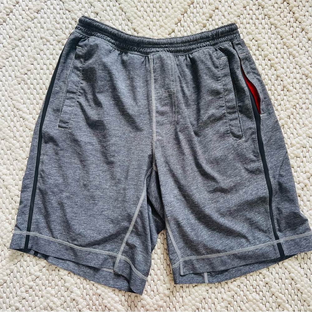 LULULEMON Gray Pace Breaker Athletic Shorts Lined Mens SMALL EUC